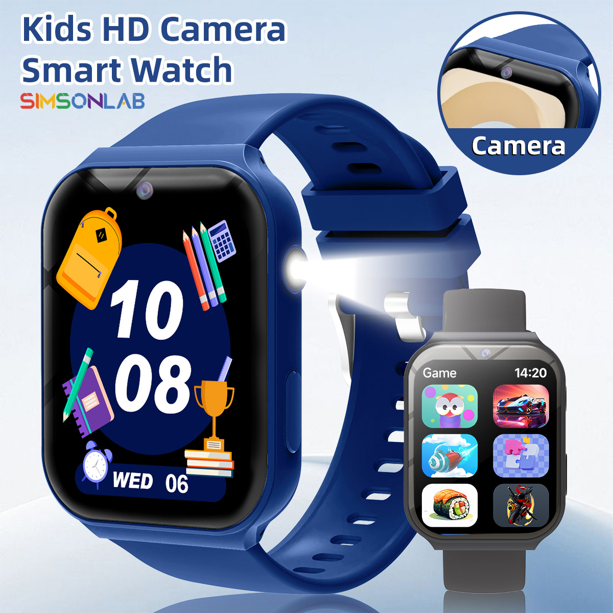 Smartwatch Watches Birthday Gift For Boys - Умные часы 2026: Новинка! HD-камера, фонарик,