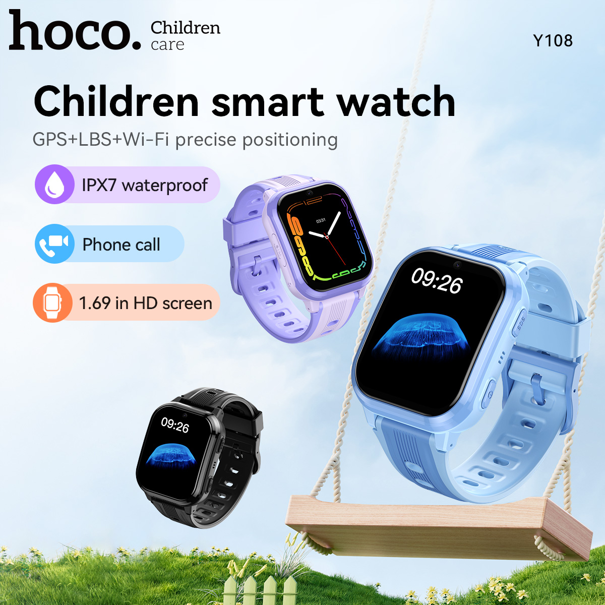 Smartwatch Watches Girls - Детские умные часы HOCO Y108 с
