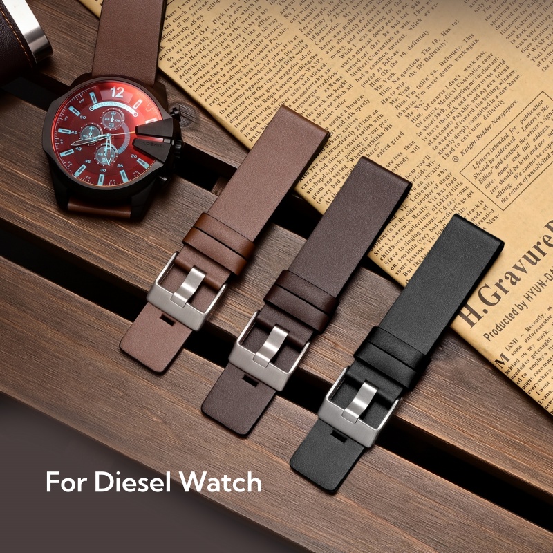 Кожаный ремешок с текстурой дл – обзор и цена Diesel Watches Smartwatch