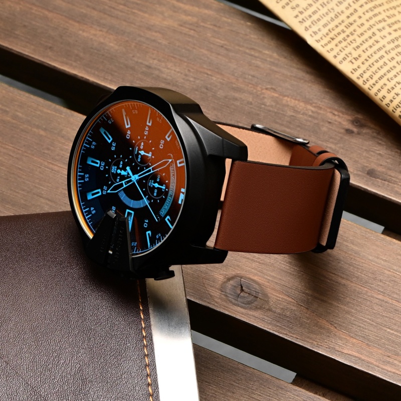 Кожаный ремешок с текстурой дл – обзор и цена Diesel Watches Smartwatch