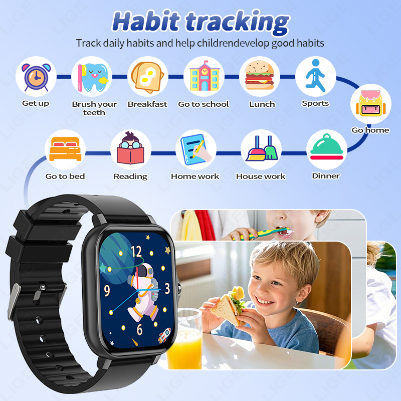 LIGE 2025 Звуковые книги Детск – обзор и цена Smartwatch Digital Watches For Boys