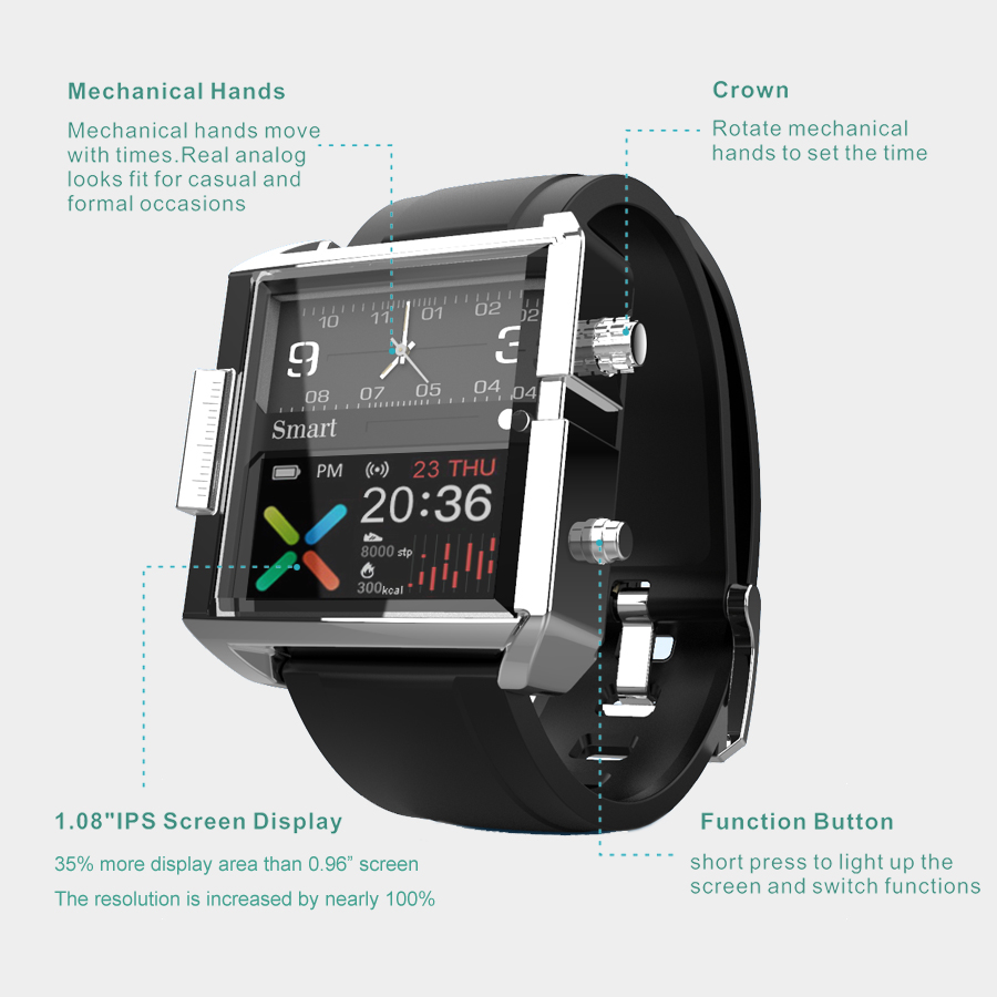 Смарт-часы T9 гибридные водоне – обзор и цена Seiko Watches Smartwatch