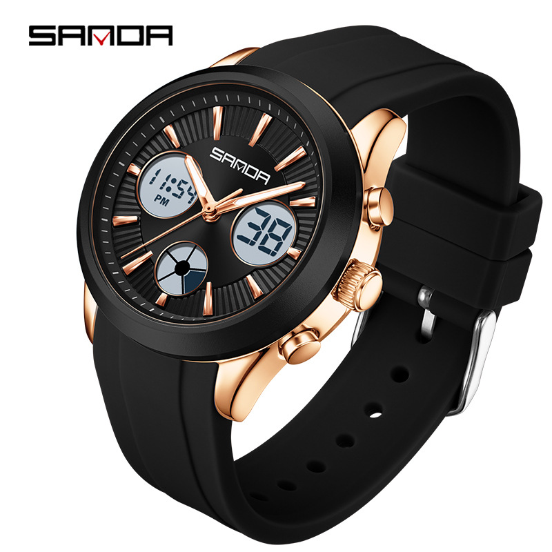Электронные часы SANDA, светящ – обзор и цена Smartwatch Casual Watches For Men