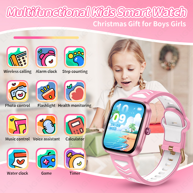 LIGE Новые 1,75-дюймовые водон – обзор и цена Smartwatch Digital Watches For Boys