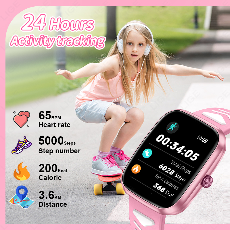 LIGE Новые 1,75-дюймовые водон – обзор и цена Smartwatch Digital Watches For Boys